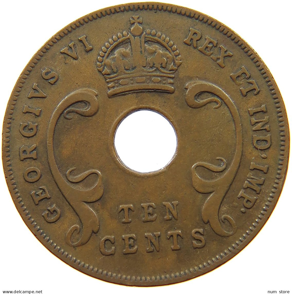 EAST AFRICA 10 CENTS 1941 George VI. (1936-1952) #a009 0323 - Africa Orientale E Protettorato D'Uganda