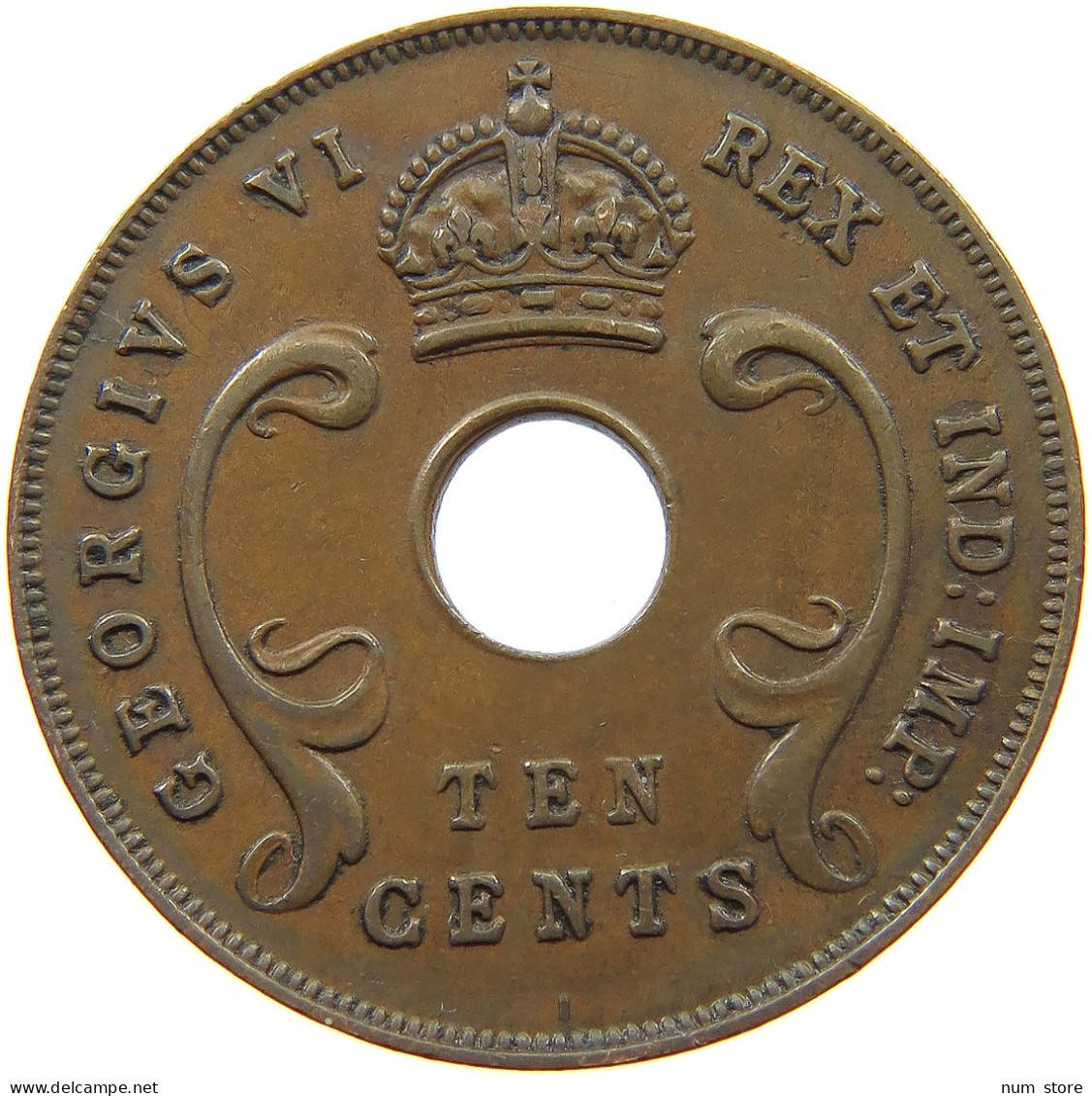 EAST AFRICA 10 CENTS 1941 I George VI. (1936-1952) #a008 0221 - Oost-Afrika & Protectoraat Van Uganda