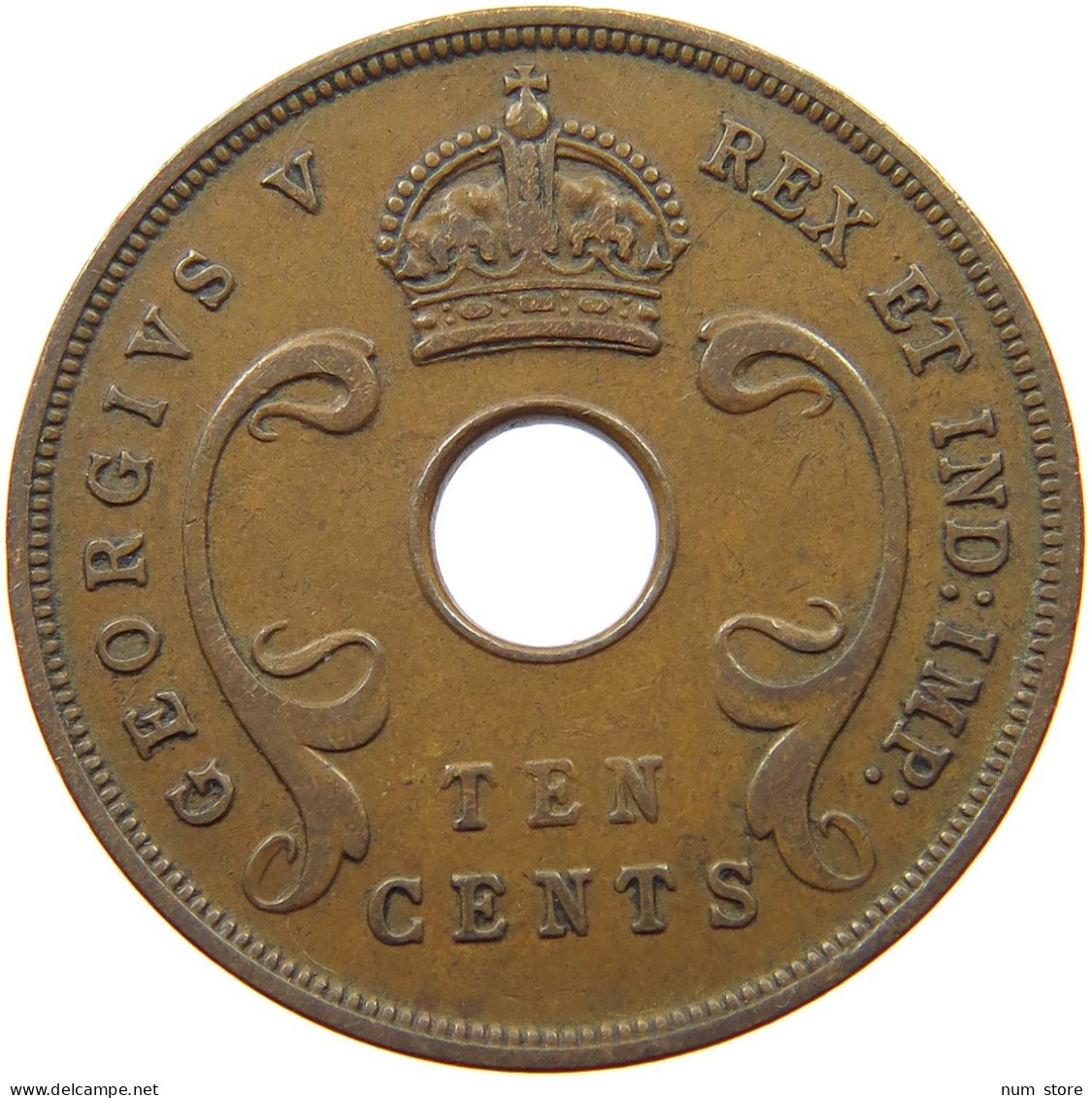 EAST AFRICA 10 CENTS 1935 George V. (1910-1936) #s046 0063 - Ostafrika Und Herrschaft Von Uganda