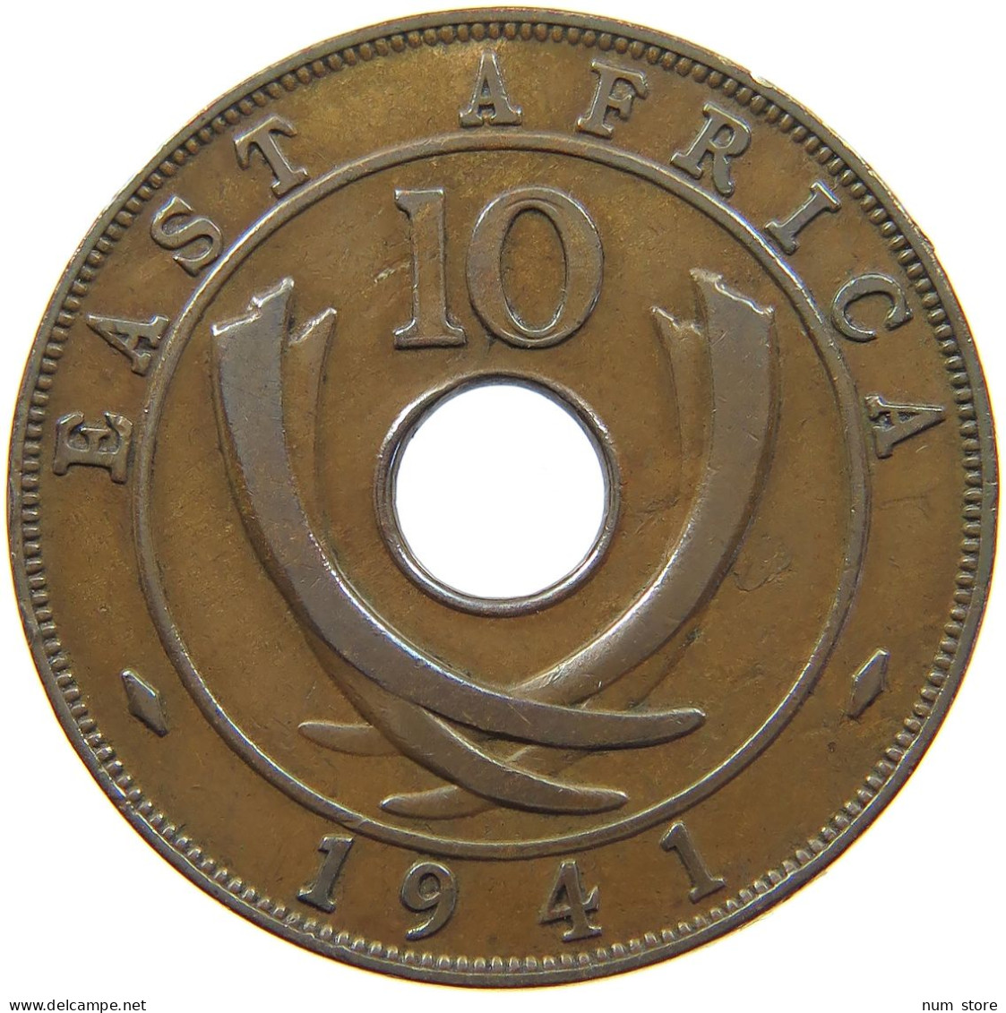 EAST AFRICA 10 CENTS 1941 George VI. (1936-1952) #c079 0659 - Afrique Orientale & Protectorat D'Ouganda