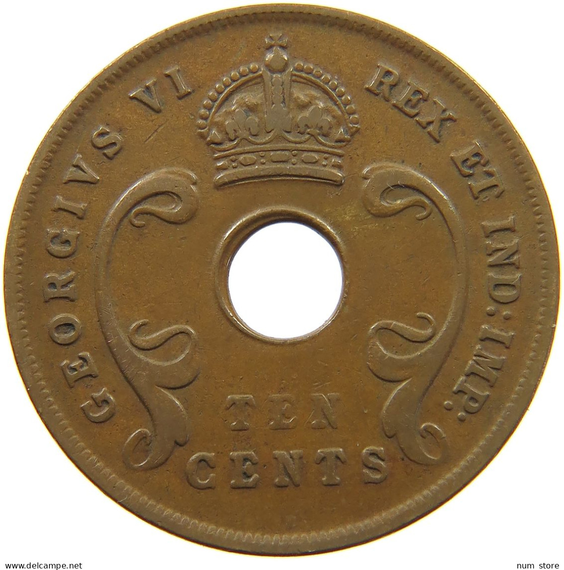 EAST AFRICA 10 CENTS 1937 George VI. (1936-1952) #c014 0435 - Afrique Orientale & Protectorat D'Ouganda