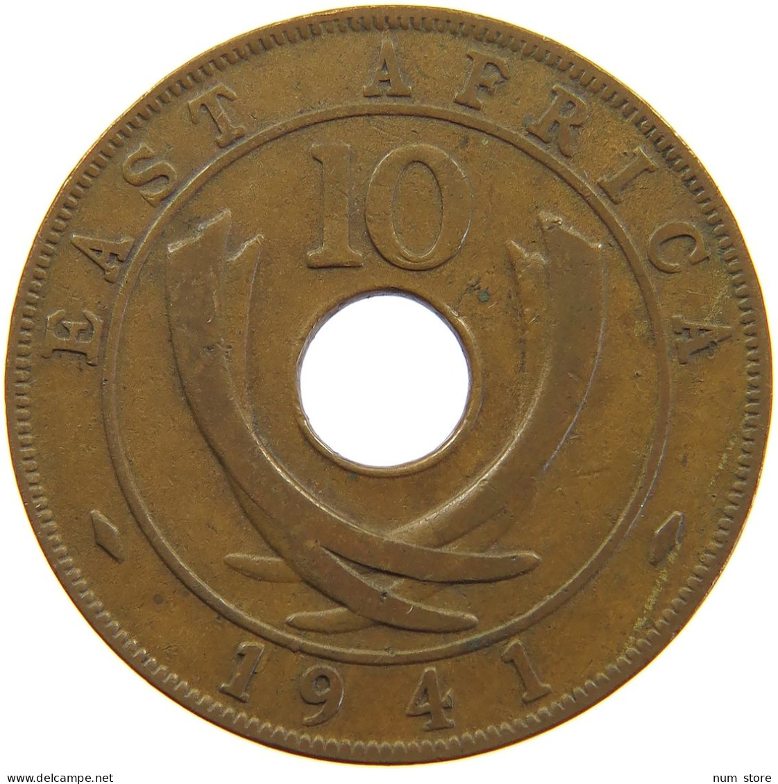 EAST AFRICA 10 CENTS 1941 George VI. (1936-1952) #a062 0221 - Africa Orientale E Protettorato D'Uganda