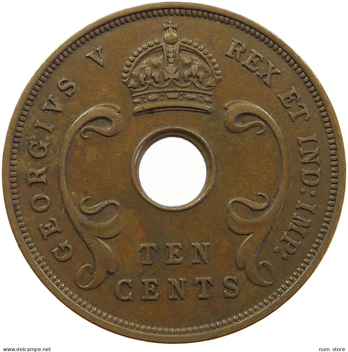 EAST AFRICA 10 CENTS 1935 George V. (1910-1936) #a083 0457 - Ostafrika Und Herrschaft Von Uganda