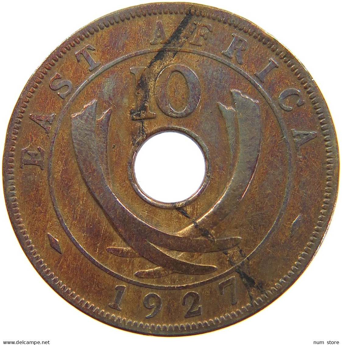 EAST AFRICA 10 CENTS 1927 George V. (1910-1936) #a062 0211 - East Africa & Uganda Protectorates