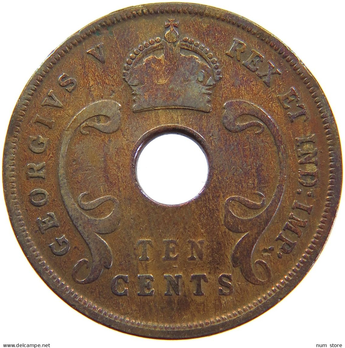 EAST AFRICA 10 CENTS 1927 George V. (1910-1936) #a062 0211 - Oost-Afrika & Protectoraat Van Uganda