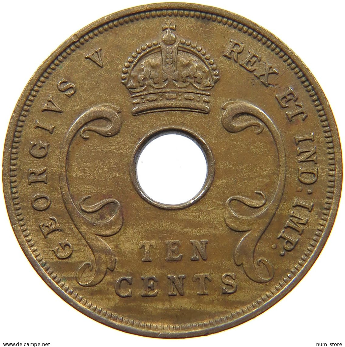 EAST AFRICA 10 CENTS 1922 George V. (1910-1936) #c079 0647 - Ostafrika Und Herrschaft Von Uganda