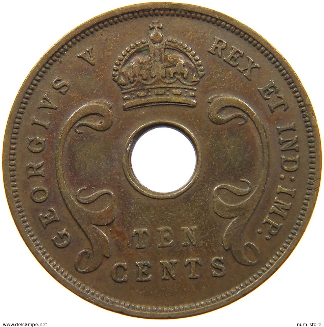 EAST AFRICA 10 CENTS 1933 George V. (1910-1936) #c014 0437 - Ostafrika Und Herrschaft Von Uganda