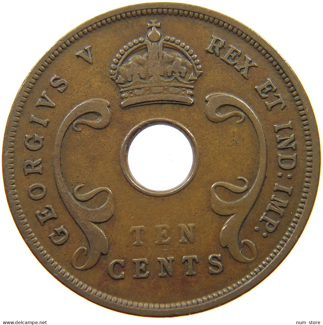 EAST AFRICA 10 CENTS 1928 George V. (1910-1936) #c079 0649 - Ostafrika Und Herrschaft Von Uganda