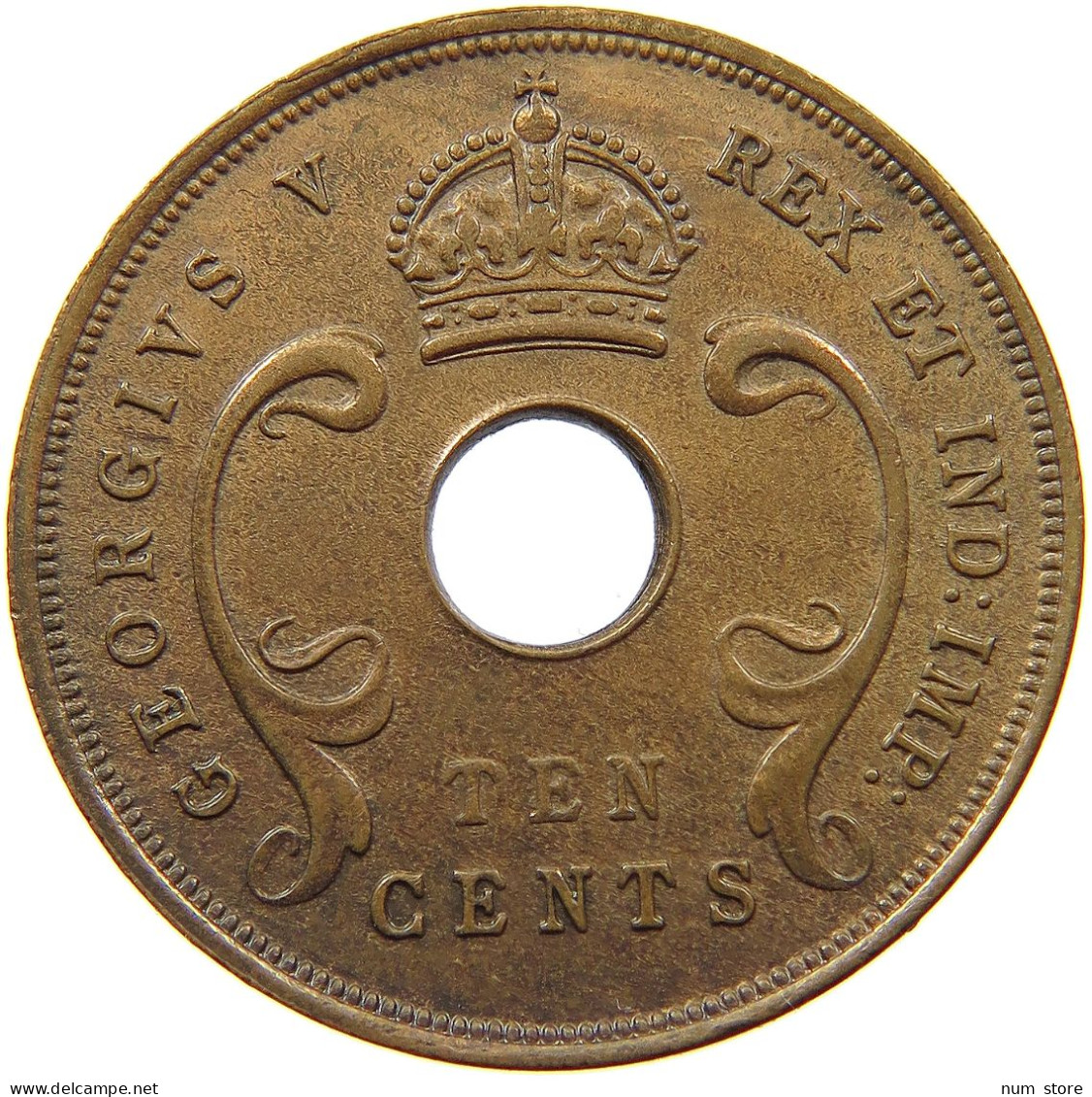 EAST AFRICA 10 CENTS 1922 George V. (1910-1936) #a008 0227 - Africa Oriental Y Protectorado De Uganda