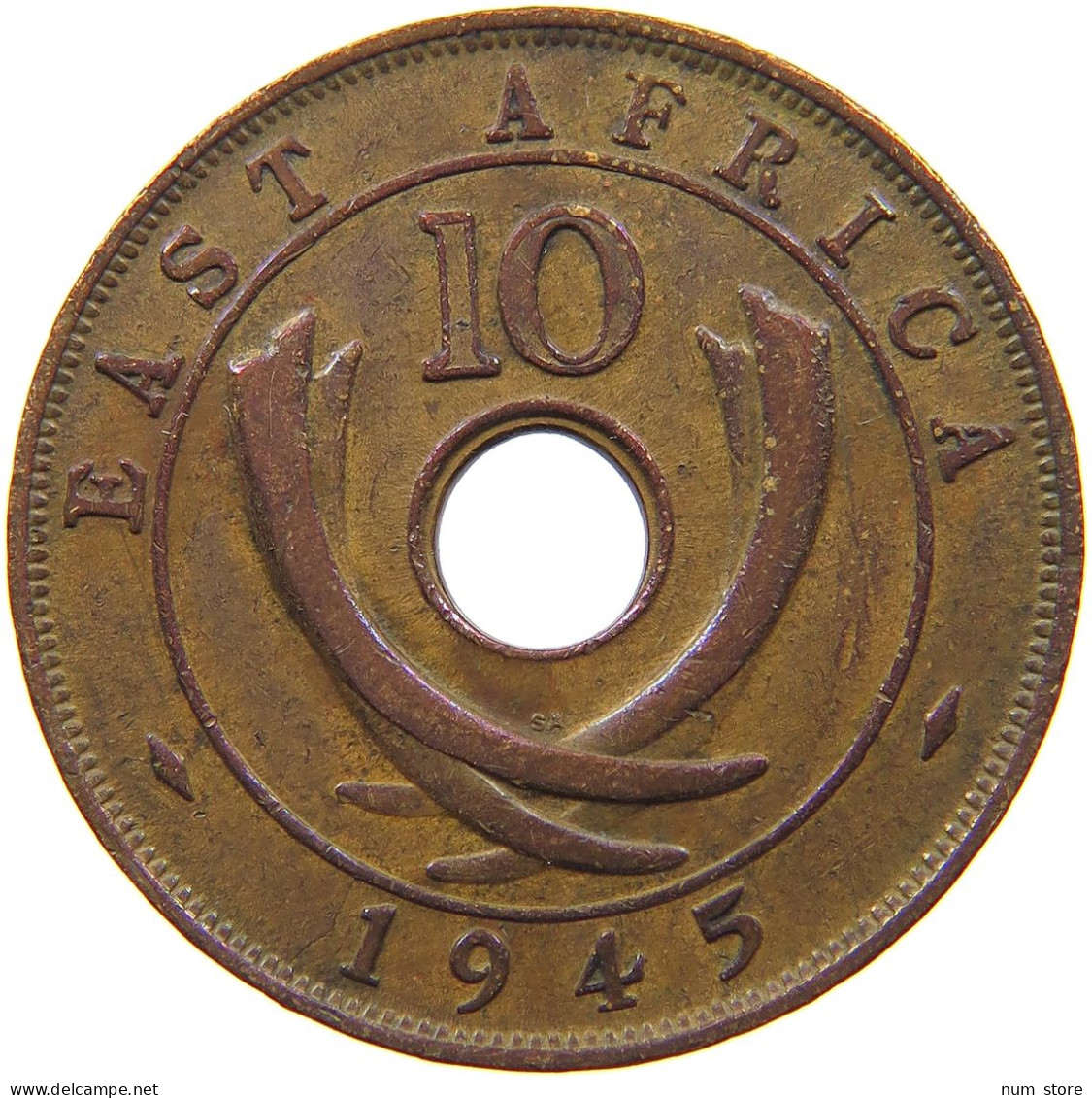 EAST AFRICA 10 CENTS 1945 George VI. (1936-1952) #c079 0669 - Africa Oriental Y Protectorado De Uganda