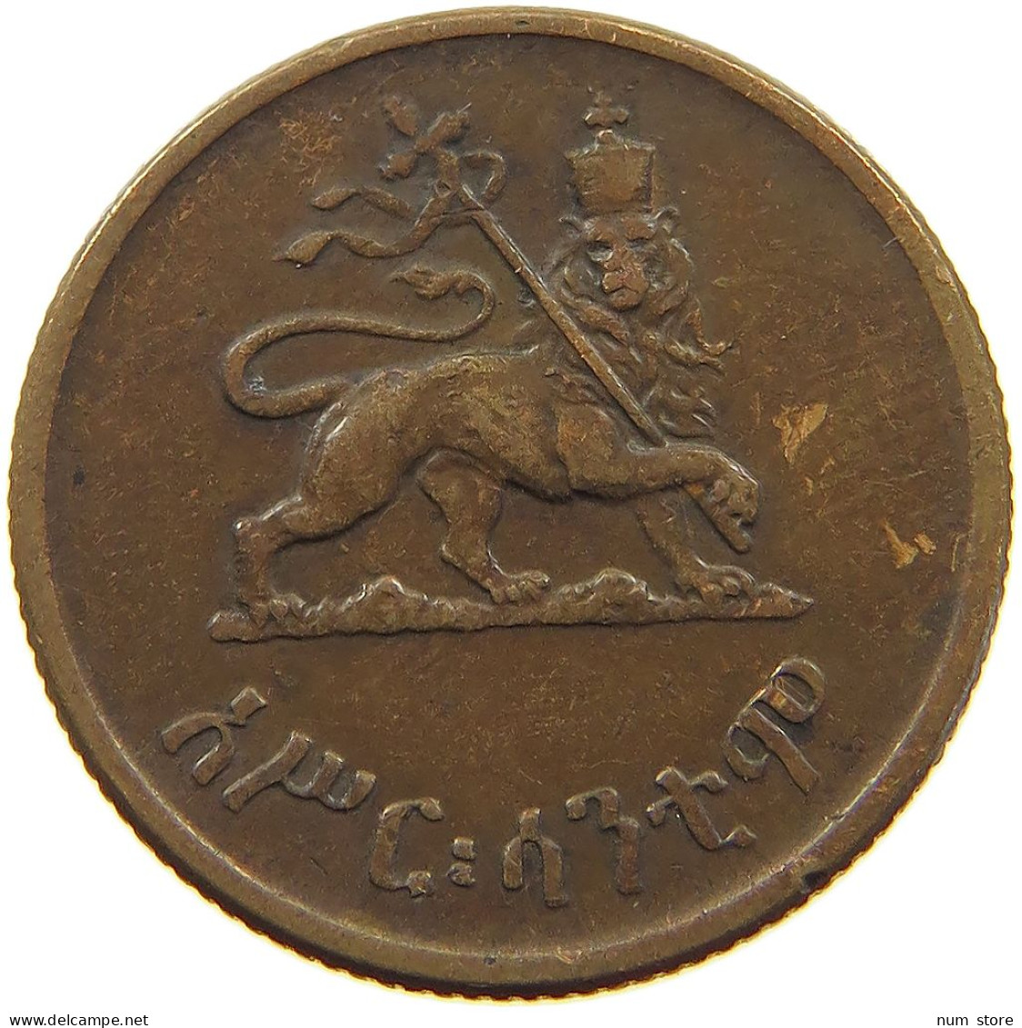ETHIOPIA 10 SANTEEM 1944  #a016 0291 - Ethiopië
