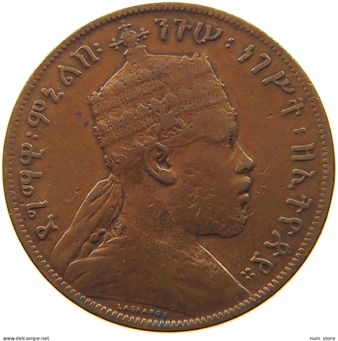 ETHIOPIA 1/100 BIRR 18971889  #s050 0175 - Aethiopien