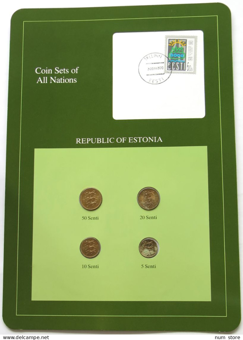 ESTONIA SET 1992 FRANKLIN MINT #bs09 0091 - Estland