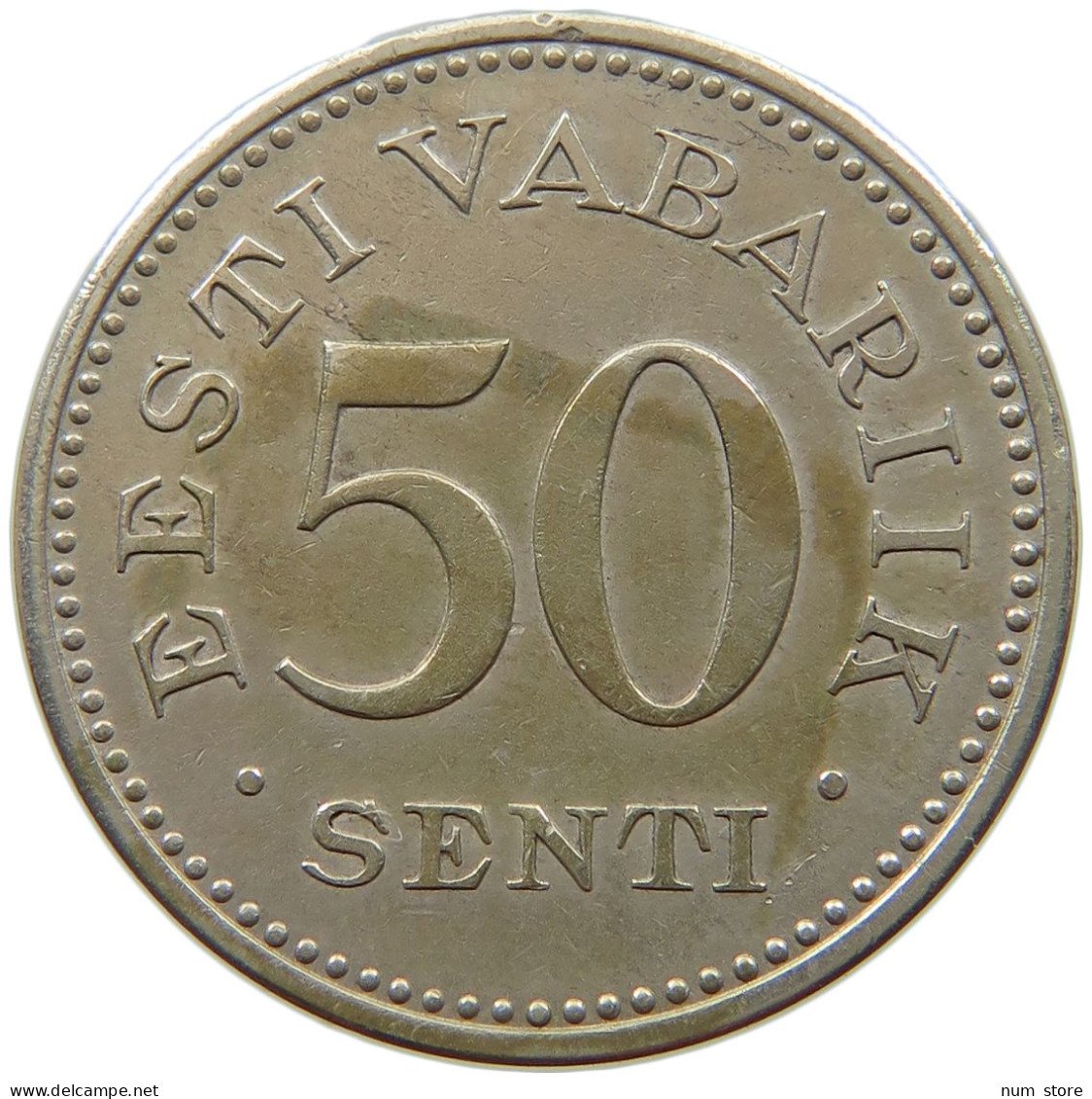 ESTONIA 50 SENTI 1936  #a002 0587 - Estonie