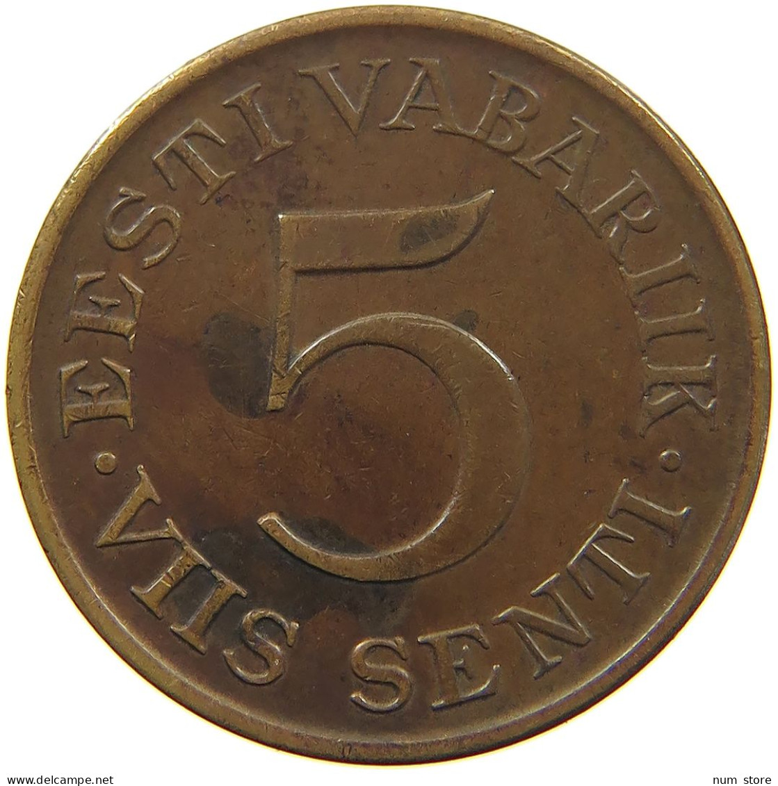 ESTONIA 5 SENTI 1931  #c010 0029 - Estland