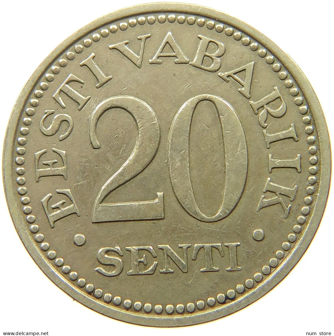 ESTONIA 20 SENTI 1935  #s035 0623 - Estonie