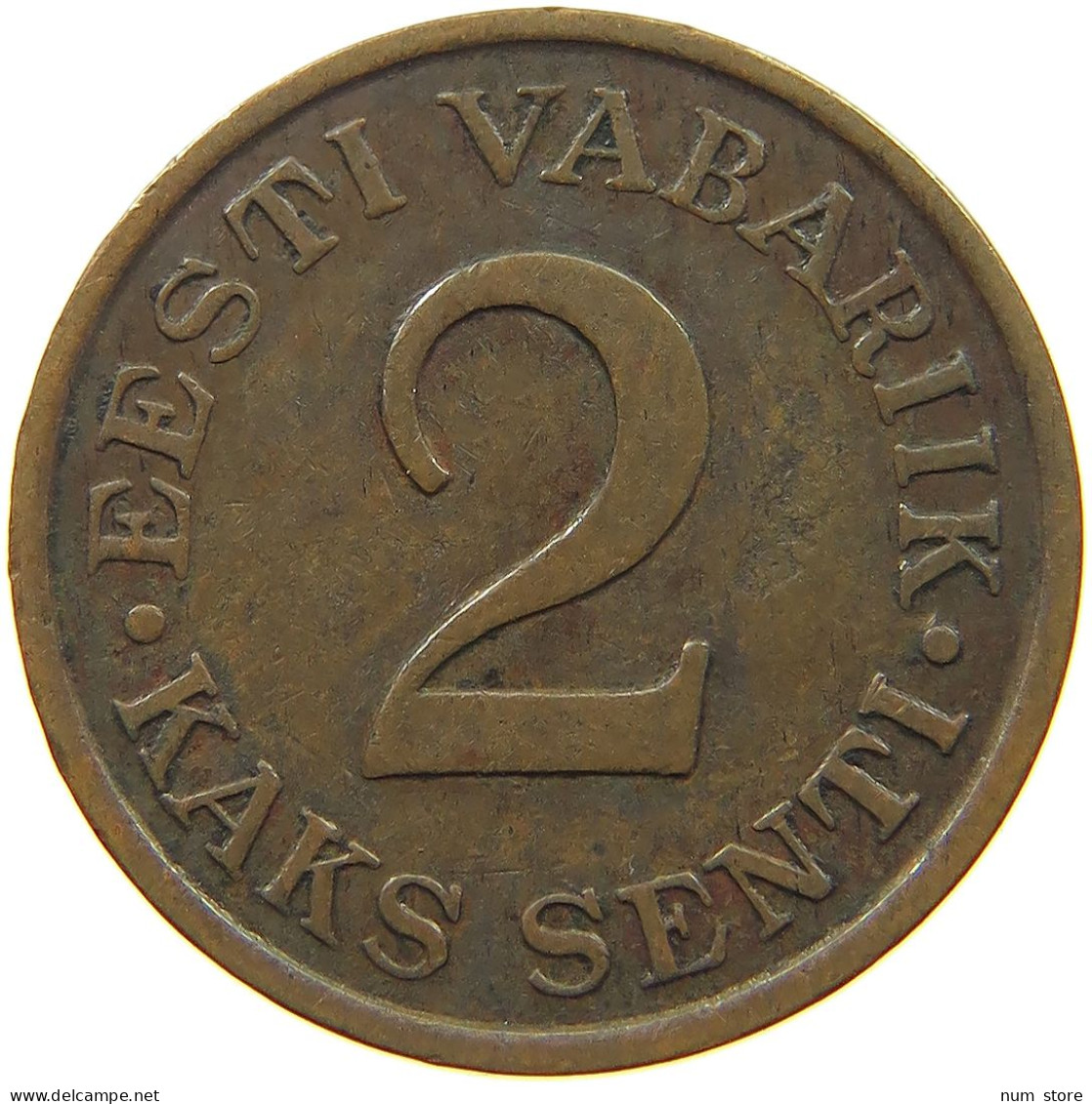 ESTONIA 2 SENTI 1934  #c083 0481 - Estland