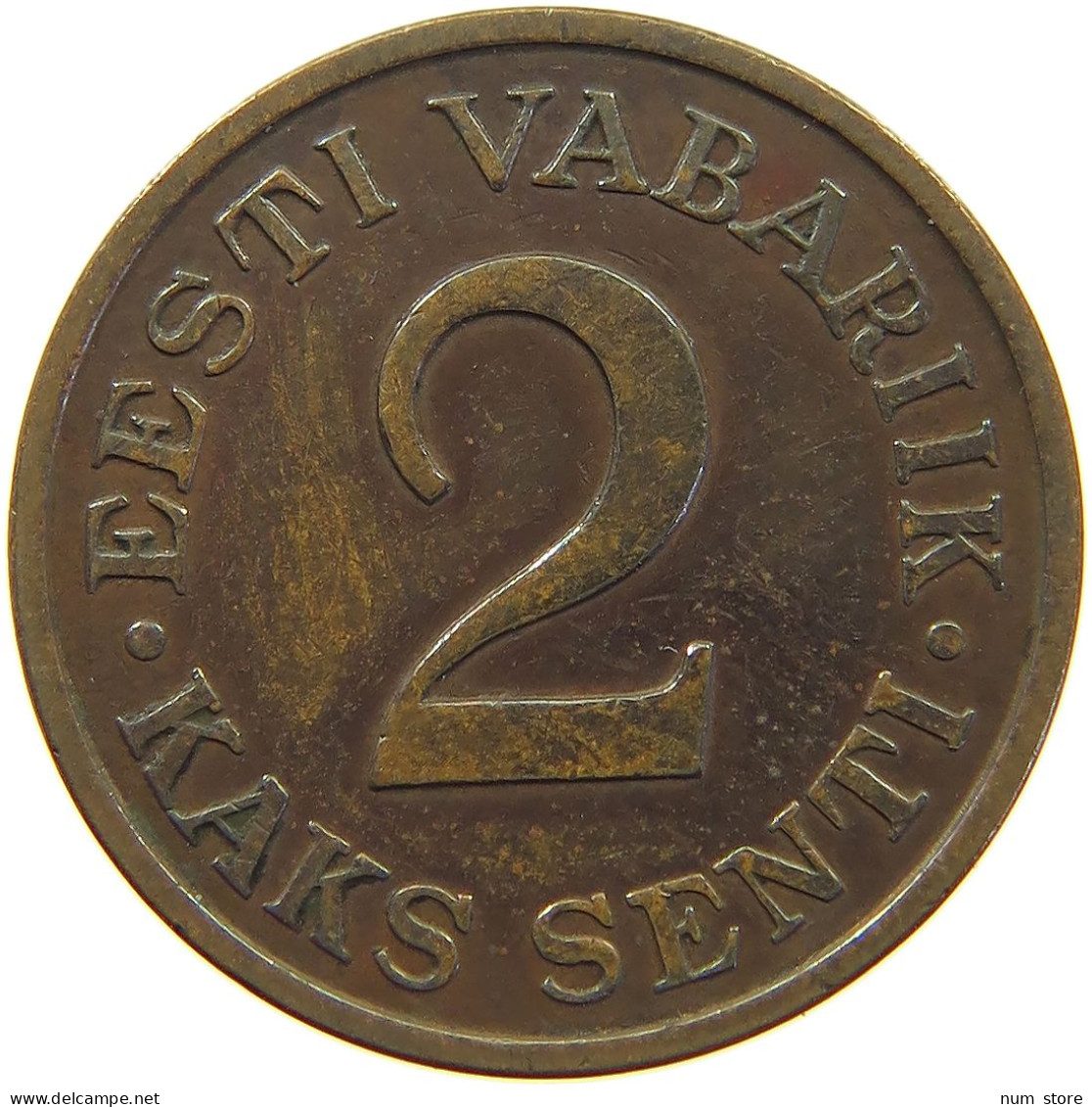 ESTONIA 2 SENTI 1934  #c039 0187 - Estonie