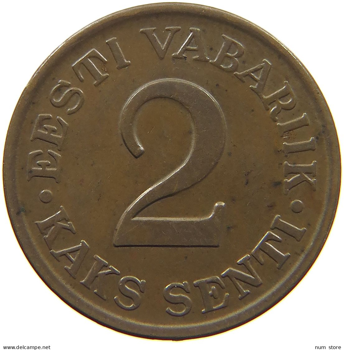 ESTONIA 2 SENTI 1934  #c011 0195 - Estonie