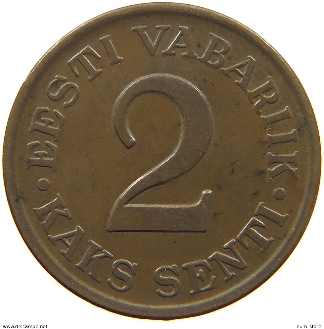 ESTONIA 2 SENTI 1934  #c011 0195 - Estonia