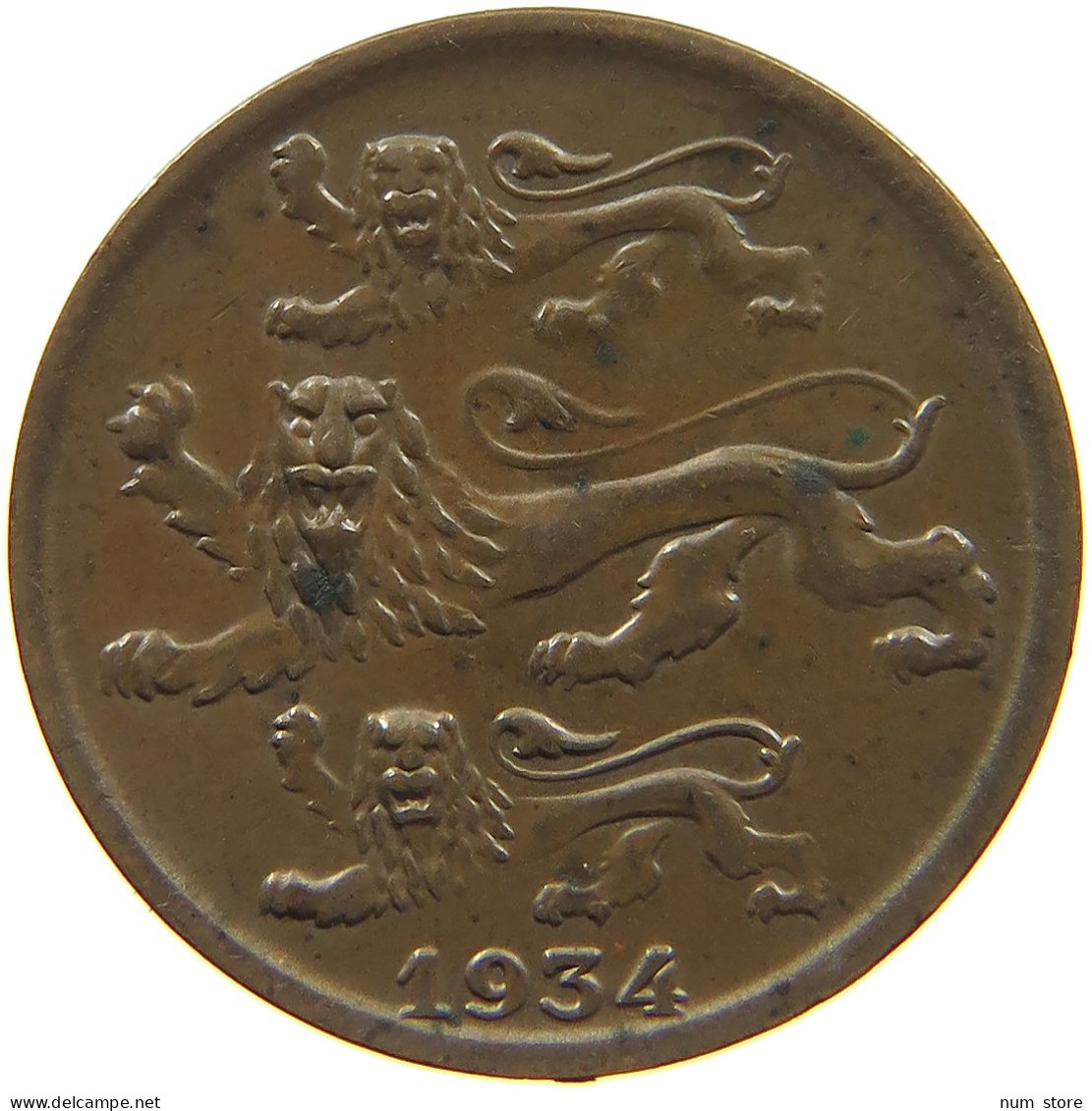 ESTONIA 2 SENTI 1934  #c011 0195 - Estonie