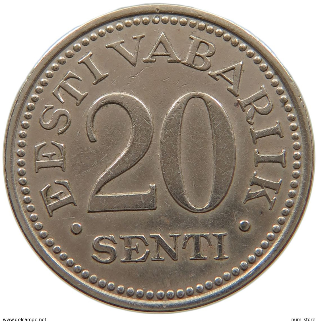 ESTONIA 20 SENTI 1935  #a072 0637 - Estonia