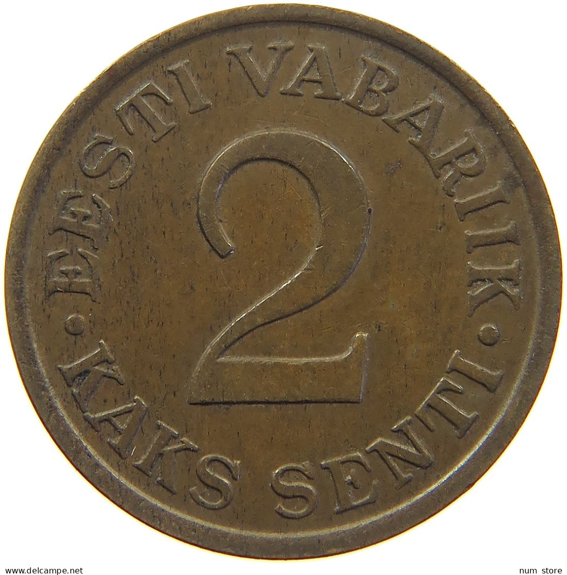 ESTONIA 2 SENTI 1934  #c016 0409 - Estonie