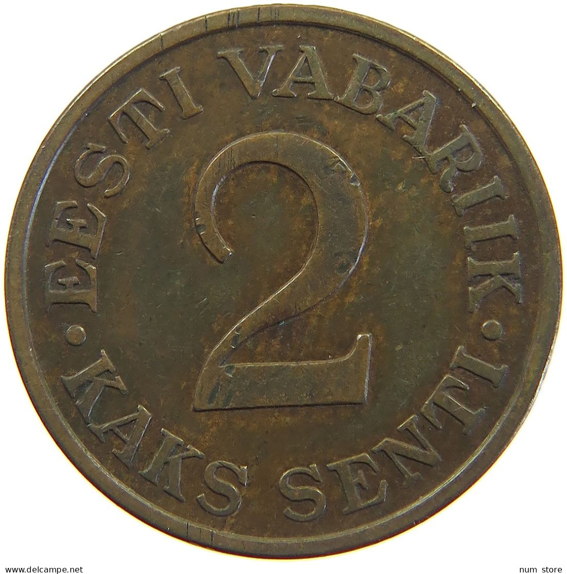 ESTONIA 2 SENTI 1934  #c050 0213 - Estland