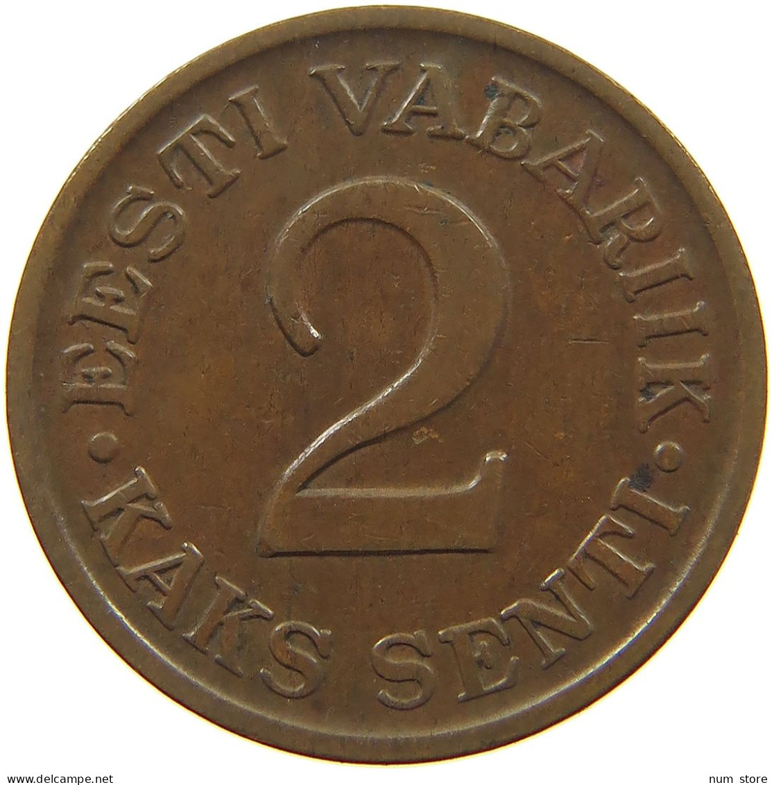 ESTONIA 2 SENTI 1934  #c007 0109 - Estonia