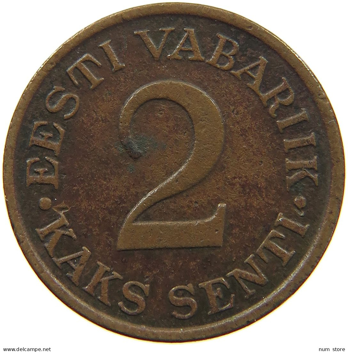 ESTONIA 2 SENTI 1934  #c005 0315 - Estonie