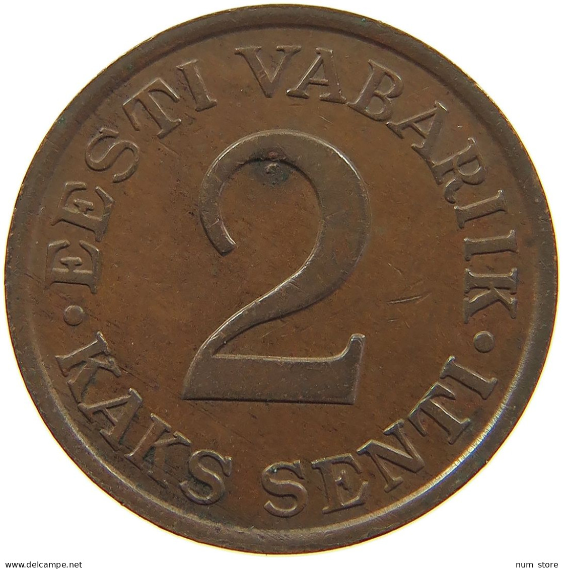 ESTONIA 2 SENTI 1934  #c005 0313 - Estland