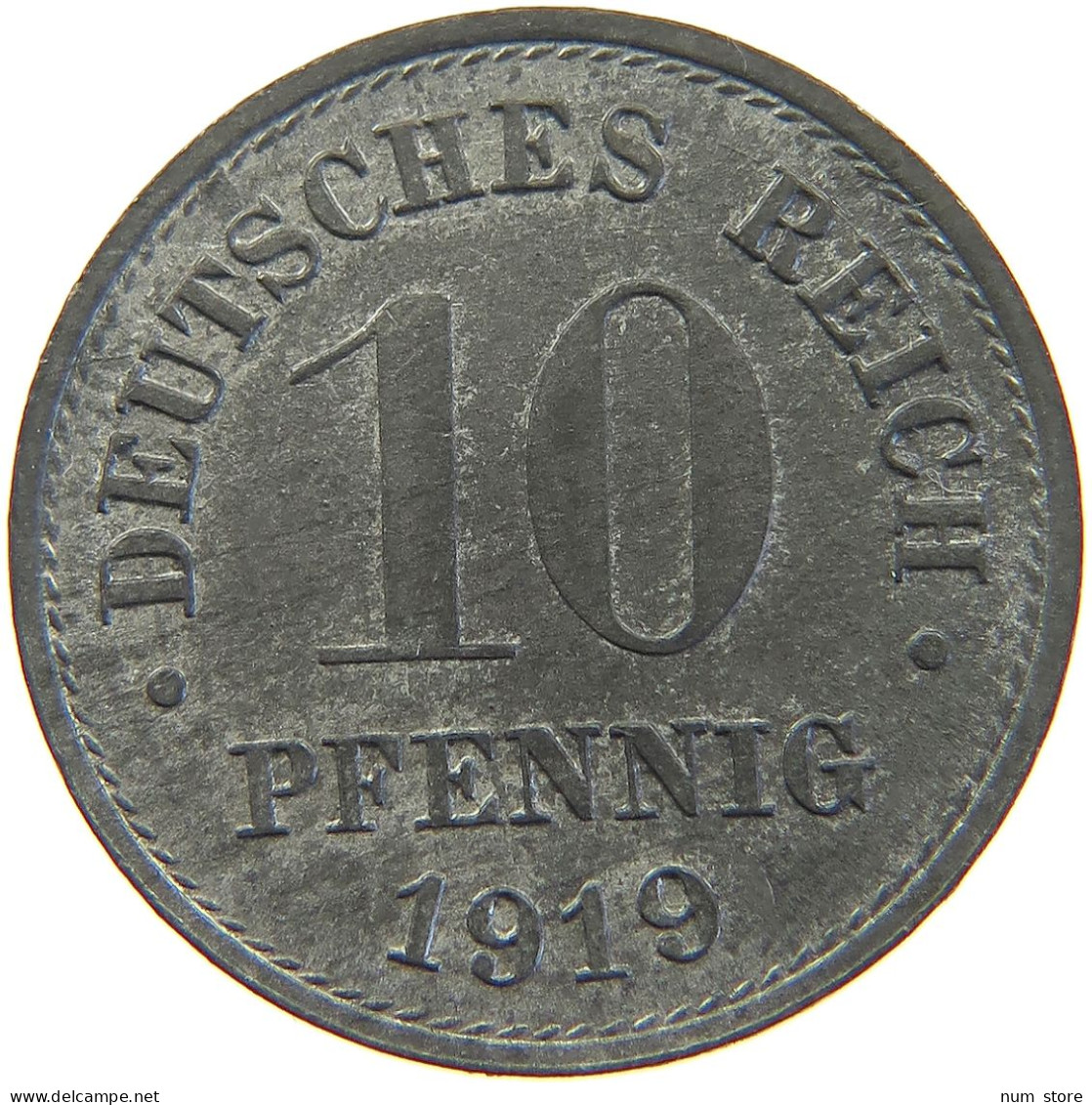 GERMANY Ersatzmünzen Des 1. Weltkrieges 10 PFENNIG 1919  #t162 0357 - 10 Rentenpfennig & 10 Reichspfennig