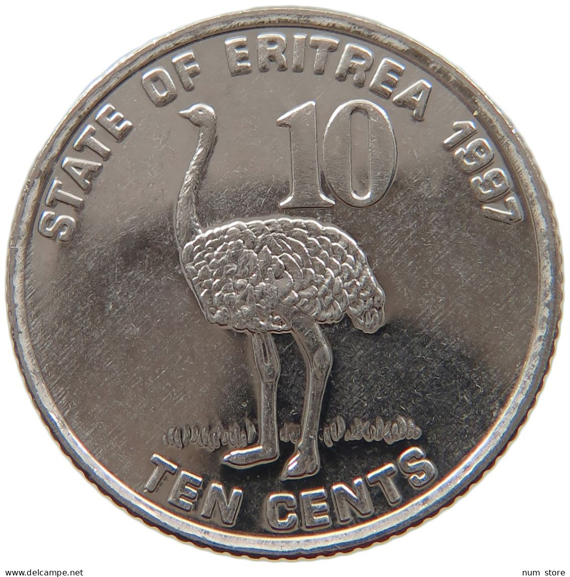 ERITREA 10 CENTS 1997  #s028 0167 - Erythrée