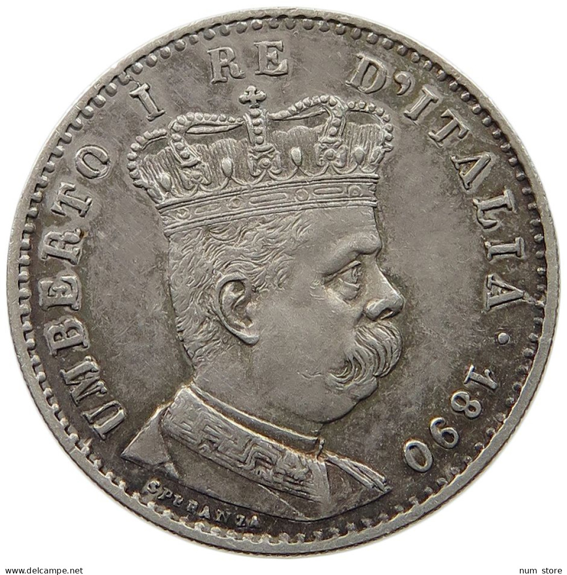 ERITREA LIRA 1890 UMBERTO I. #t061 0499 - Erythrée