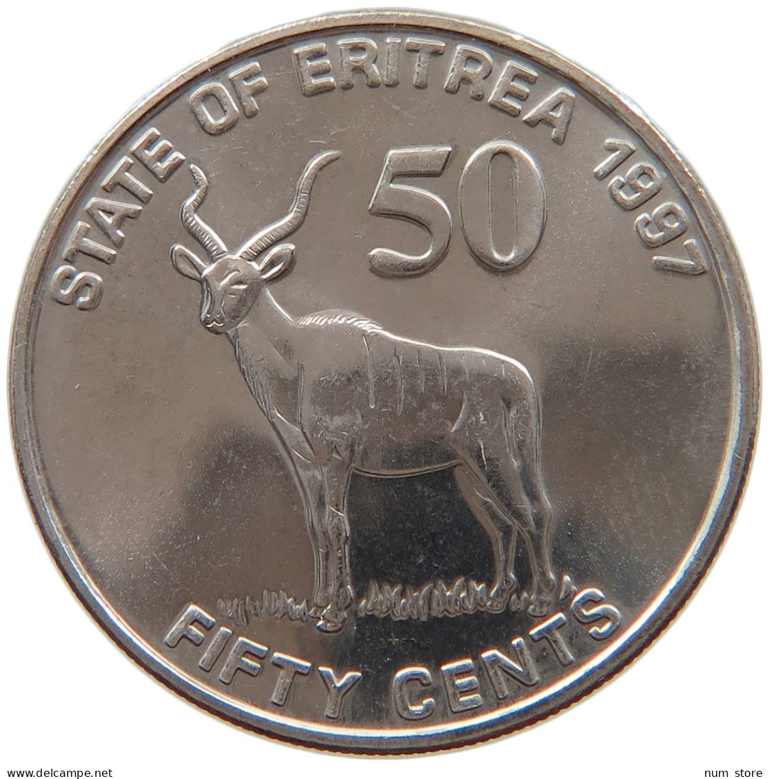 ERITREA 50 CENTS 1997  #s028 0013 - Erythrée