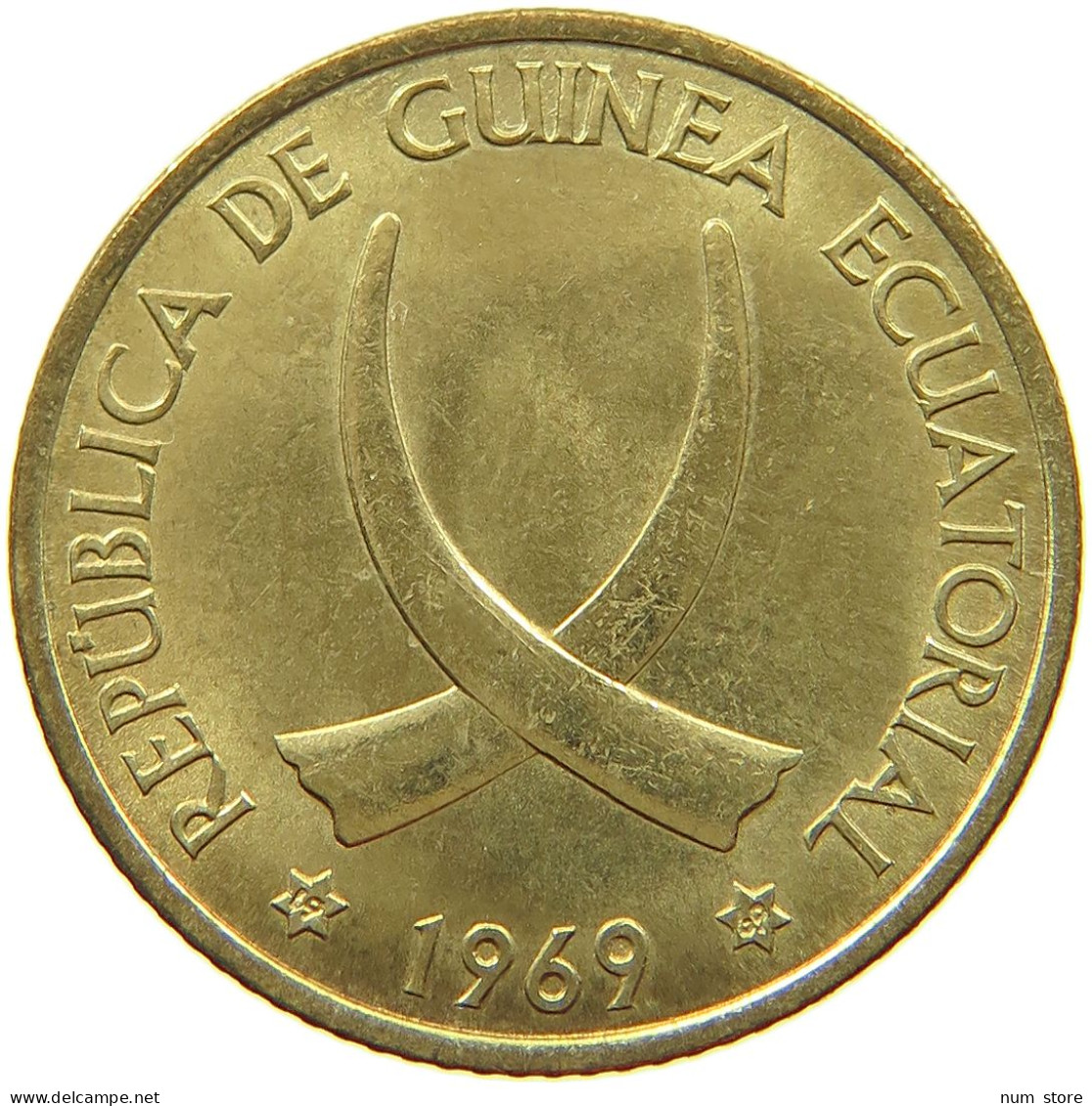 EQUATORIAL GUINEA PESETA 1969  #s066 0693 - Guinea Ecuatorial