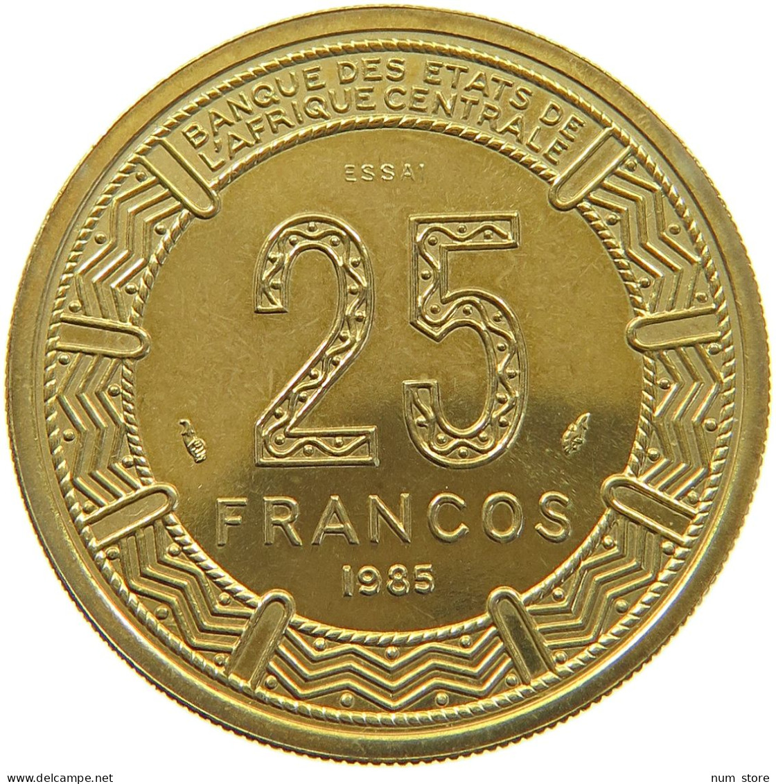 EQUATORIAL GUINEA 25 FRANCOS 1985 ESSAI  #t084 0169 - Equatoriaal Guinea