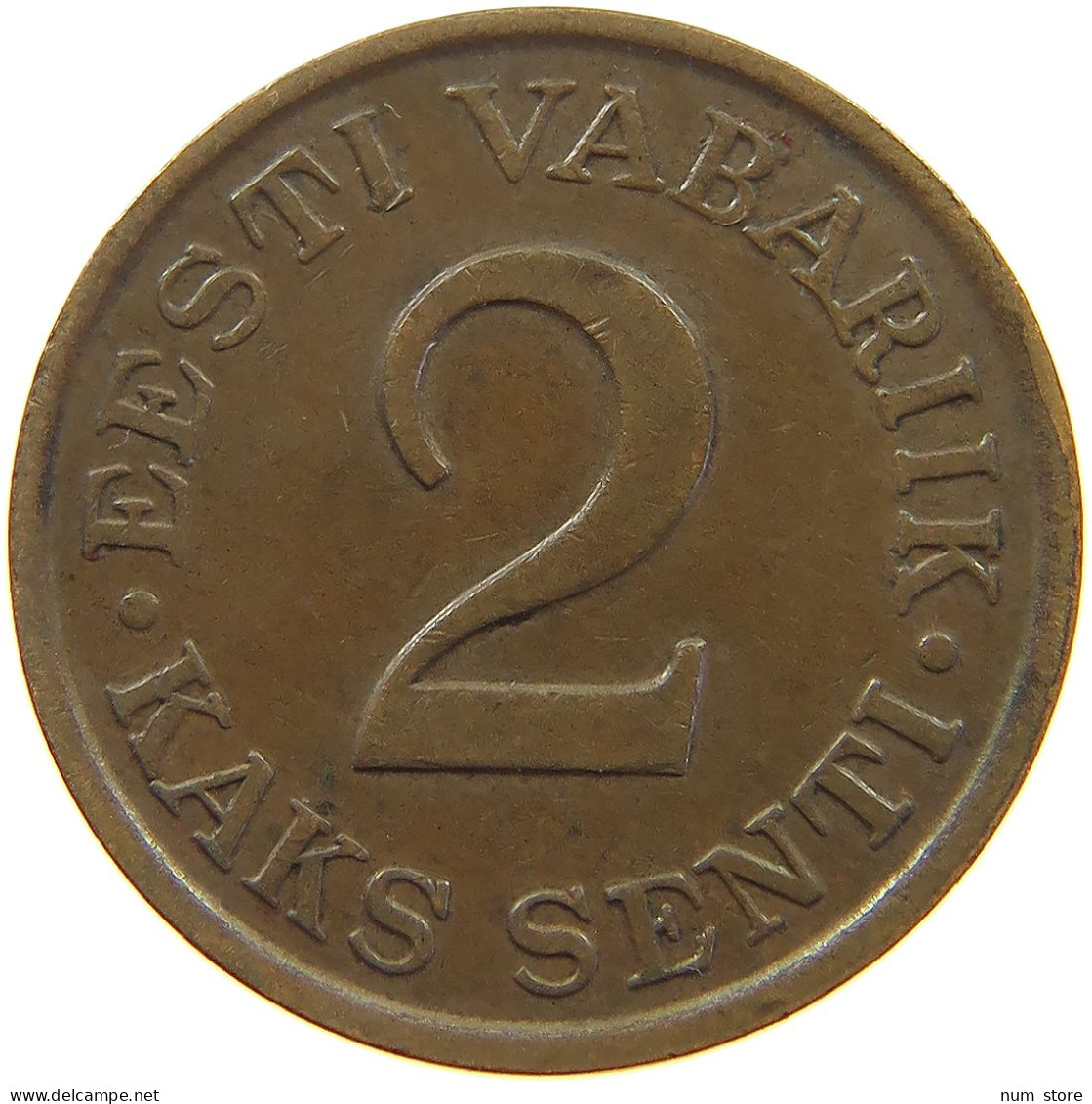 ESTONIA 2 SENTI 1934  #a013 0111 - Estland