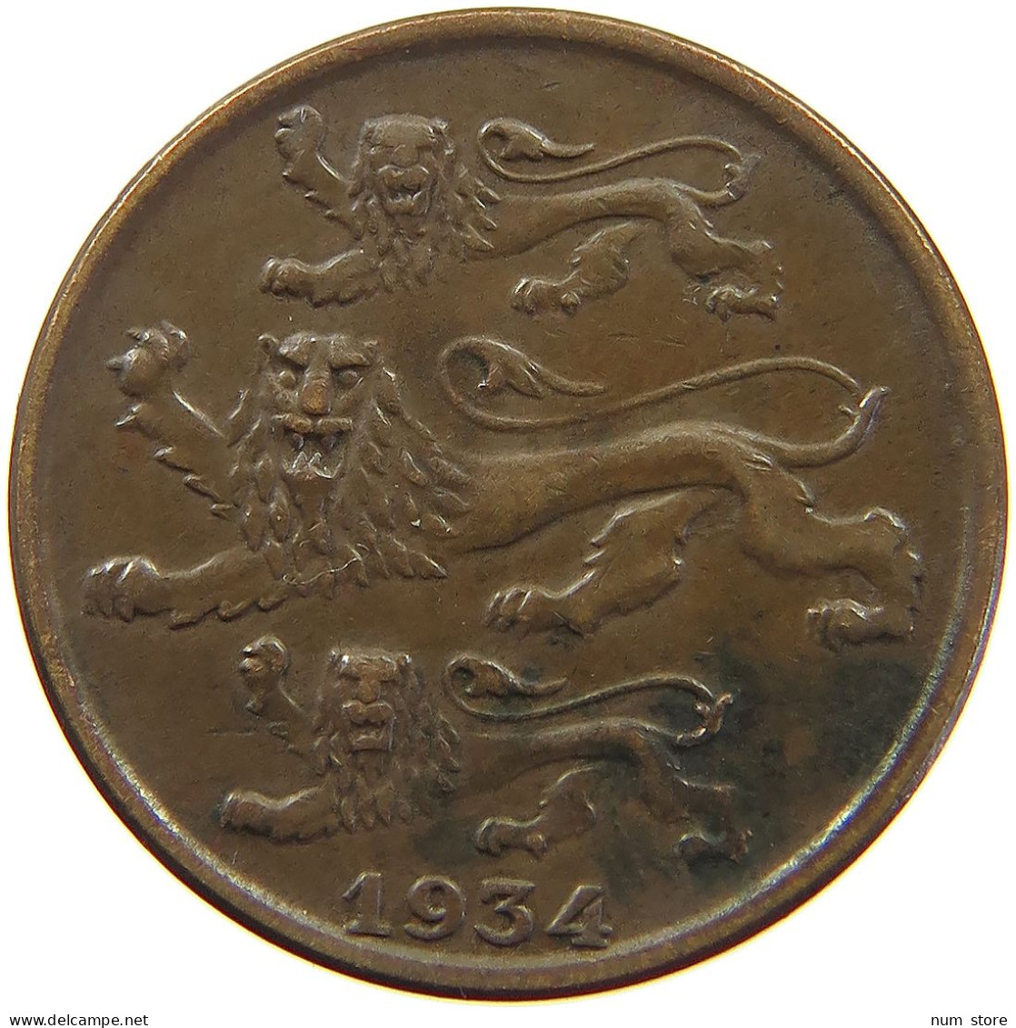 ESTONIA 2 SENTI 1934  #a013 0111 - Estonie