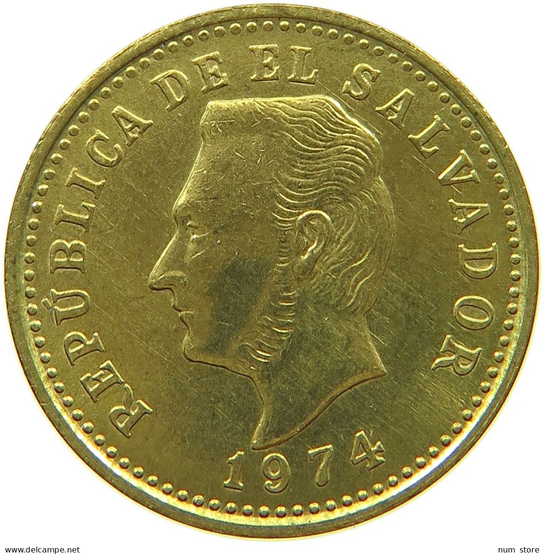 EL SALVADOR 2 CENTAVOS 1974  #s066 0781 - Salvador