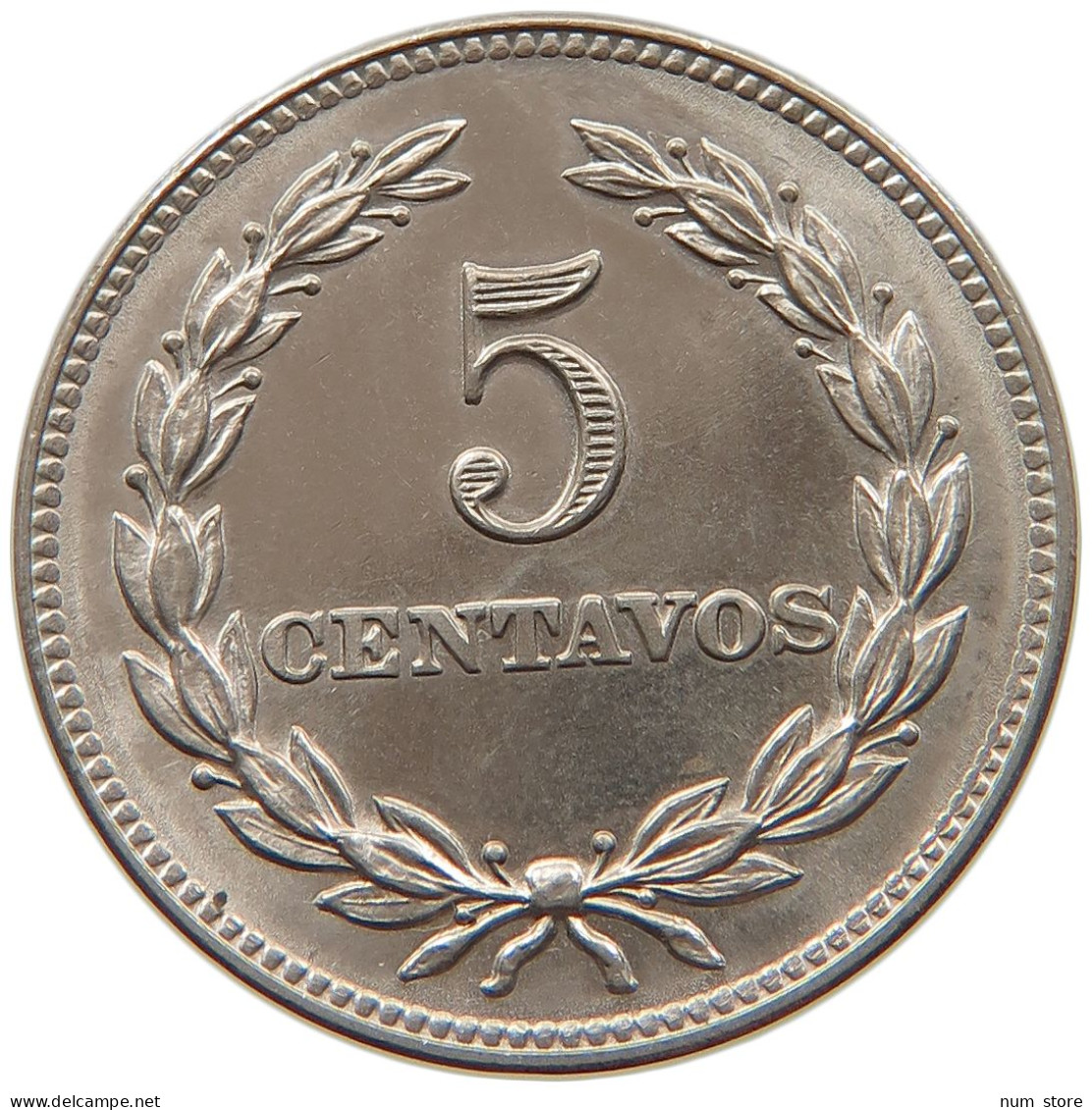 EL SALVADOR 5 CENTAVOS 1977  #s030 0147 - El Salvador