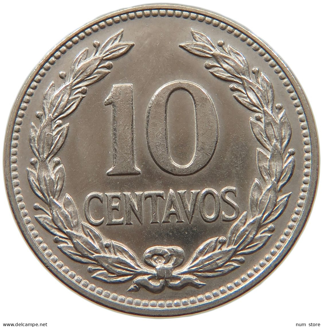 EL SALVADOR 10 CENTAVOS 1977  #s033 0195 - El Salvador