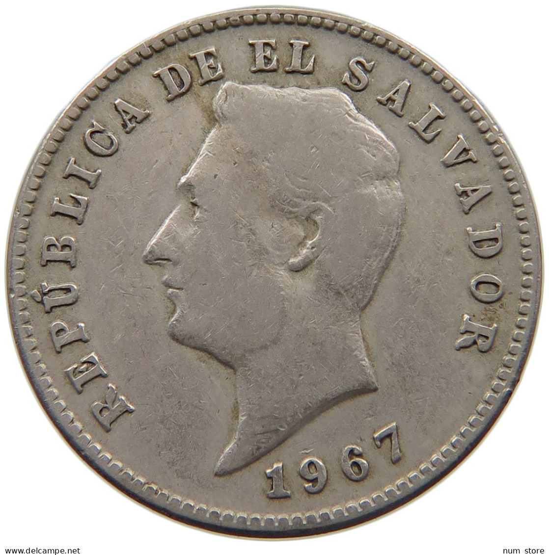 EL SALVADOR 10 CENTAVOS 1967  #c077 0355 - El Salvador