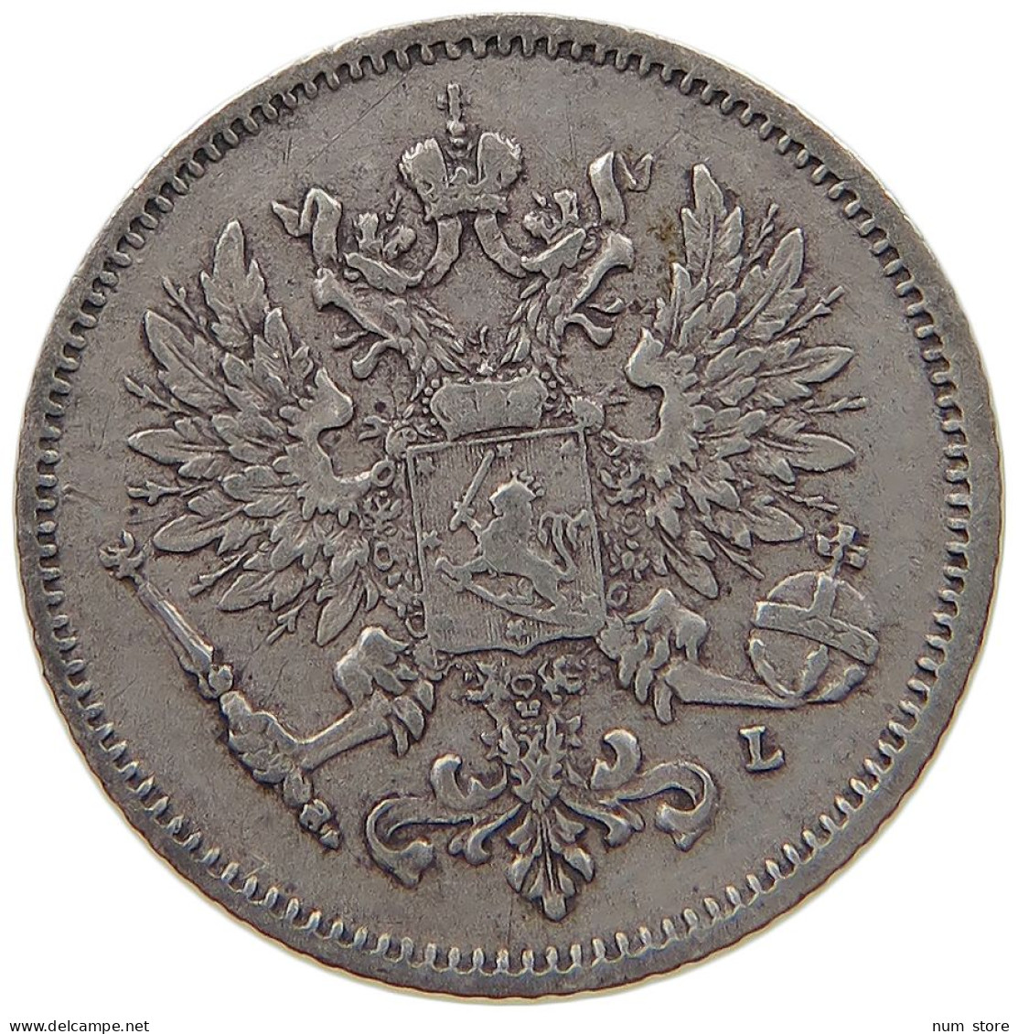 FINLAND 25 PENNIÄ 1908 Nikolaus II. (1894-1917) #c037 0541 - Finland