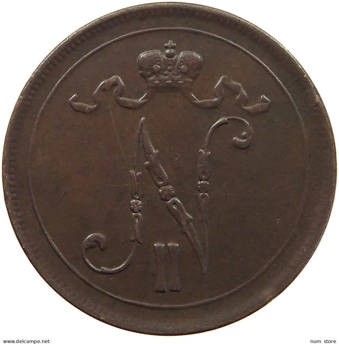 FINLAND 10 PENNIÄ 1916 Nikolaus II. (1894-1917) #c052 0427 - Finland