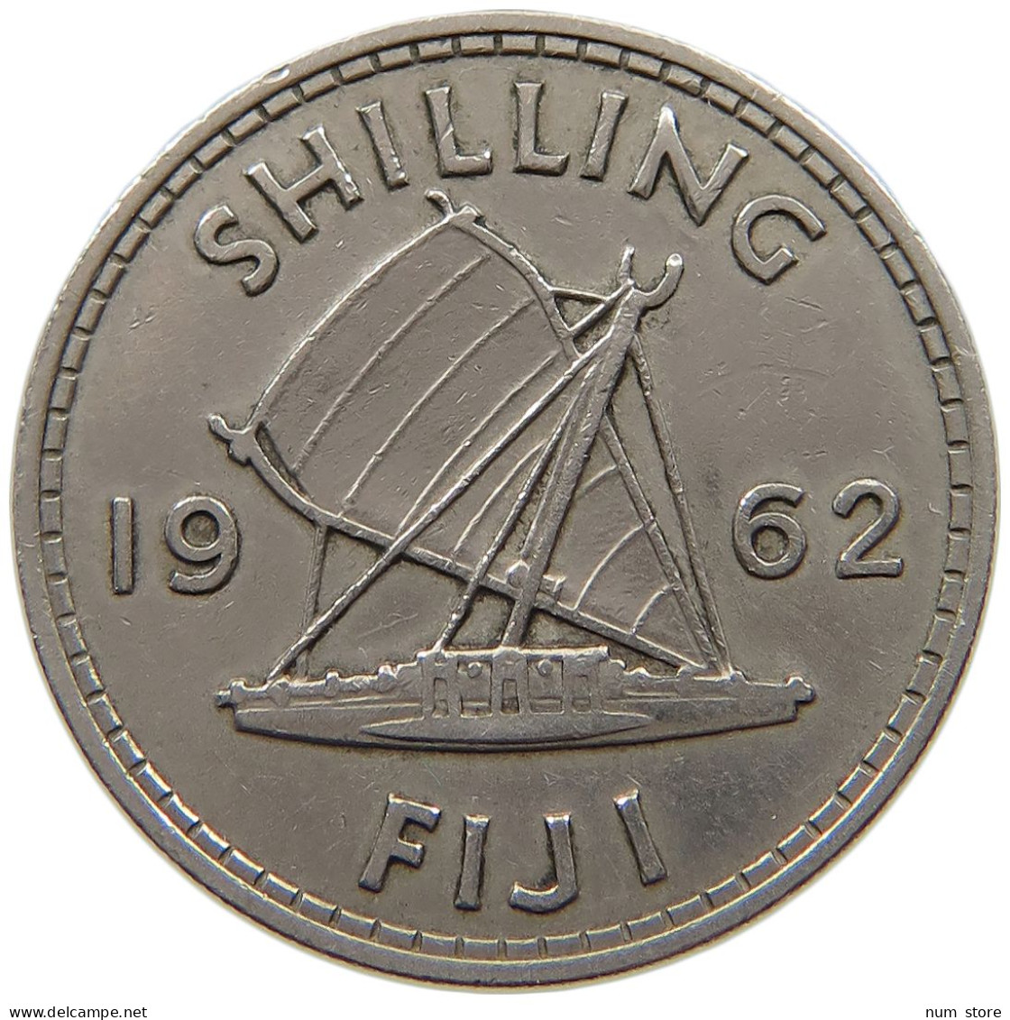 FIJI SHILLING 1962 Elizabeth II. (1952-2022) #a039 0539 - Fidschi