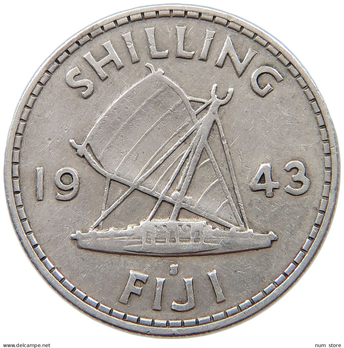 FIJI SHILLING 1943 George VI. (1936-1952) #s049 0253 - Figi