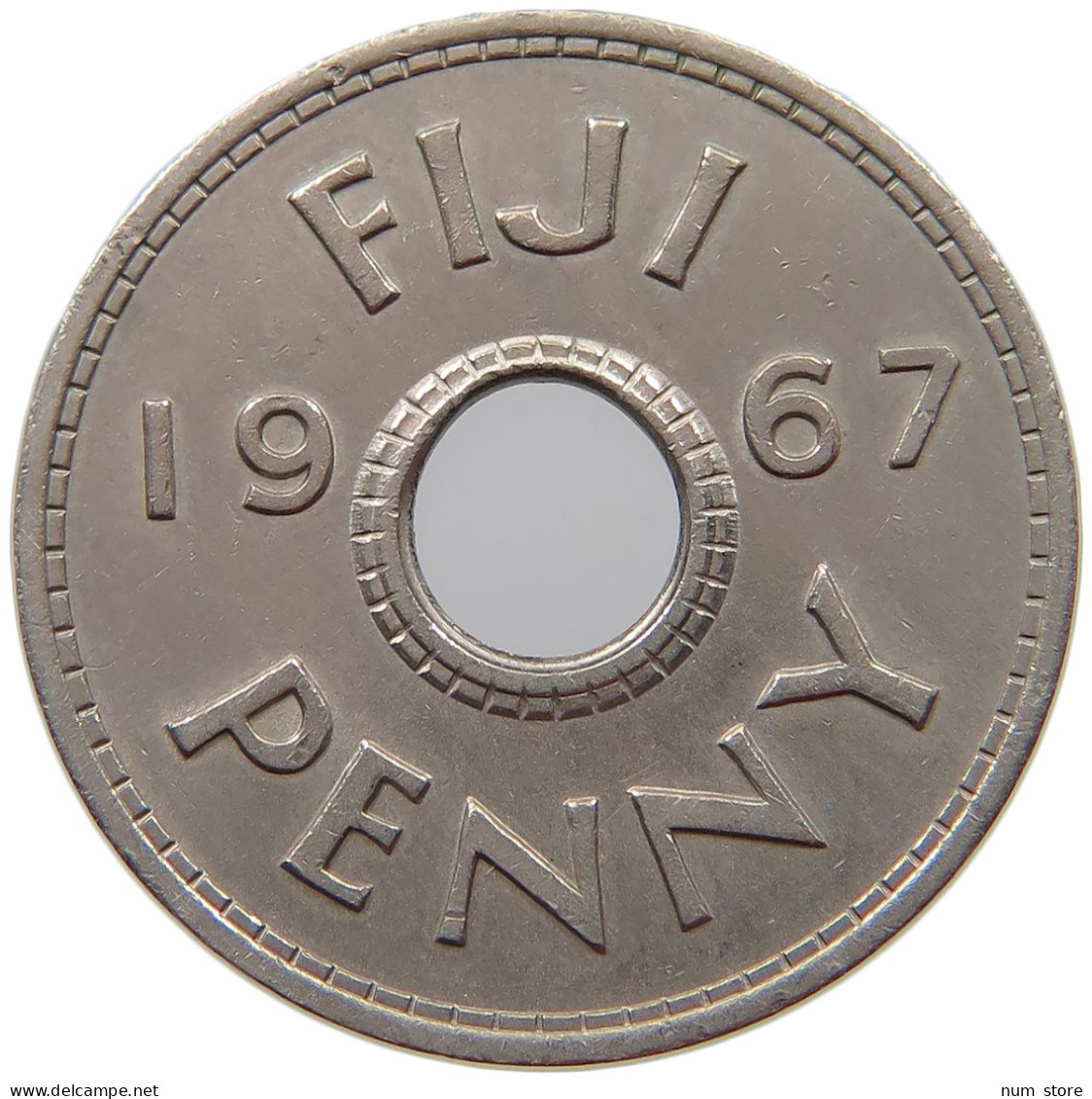 FIJI PENNY 1967 Elizabeth II. (1952-2022) #s070 0313 - Fidji