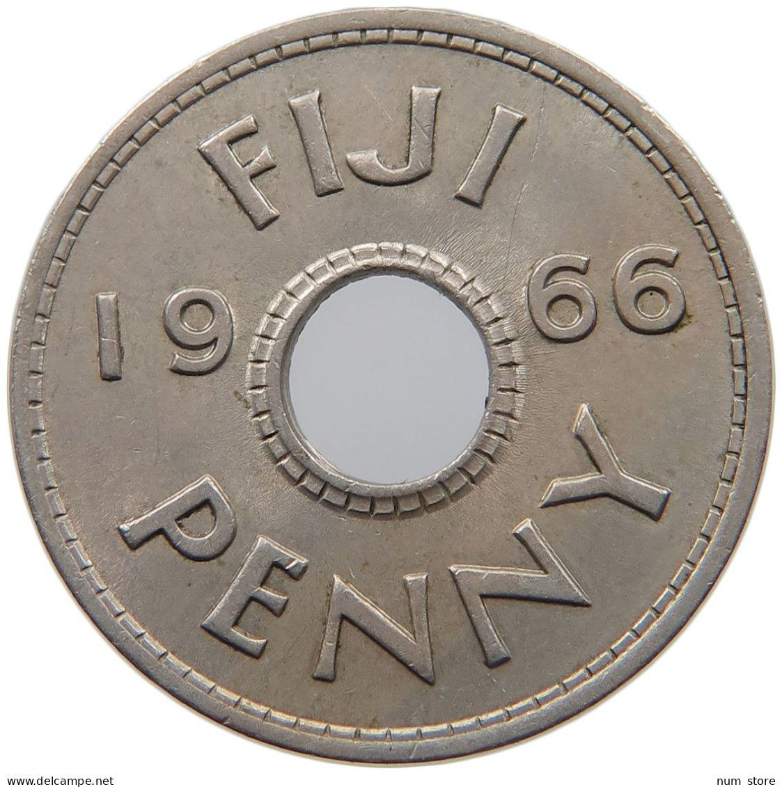 FIJI PENNY 1966 Elizabeth II. (1952-2022) #c010 0167 - Fidschi