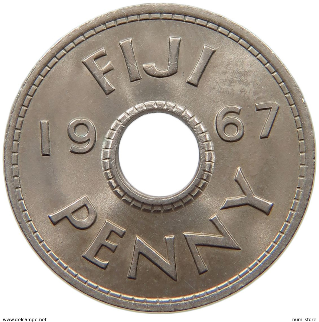 FIJI PENNY 1967 Elizabeth II. (1952-2022) #c065 0253 - Fidji